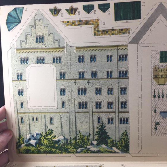 Vintage Castle Model Book Schloss Neuschwanstien German Edition JR Schreiber - Picture 5 of 10